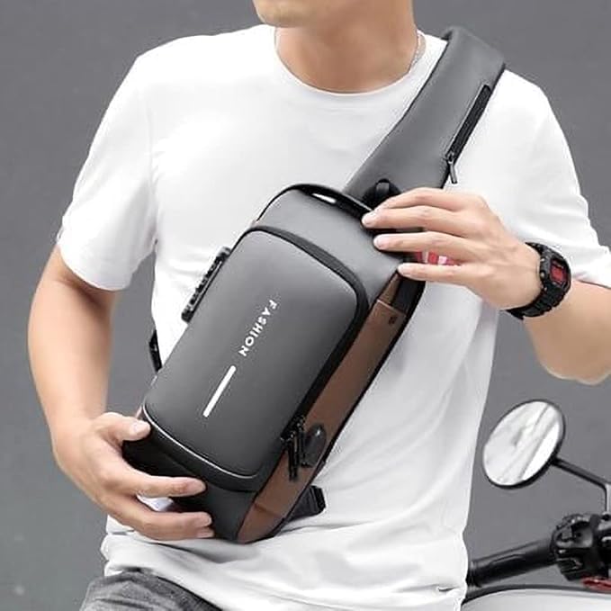Anti Theft Sling Bag with USB Charging